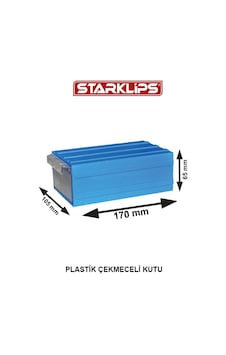 Plastik Çekmece 105x6,5x170mm Sk Mavi 5 Adet