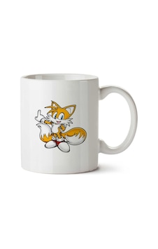 Tails Sonic İki Tarafı Baskılı Kupa Bardak Çok Renkli Tails Sonic İki Tarafı Baskılı Kupa Bardak Çok Renkli