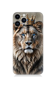Apple Uyumlu iPhone 14 Pro Taçlı Aslan Desenli Silikon Kılıf Apple Uyumlu iPhone 14 Pro Taçlı Aslan Desenli Silikon Kılıf