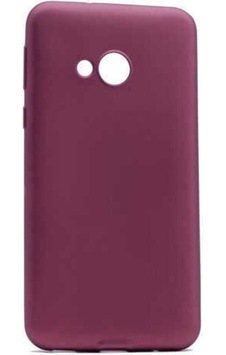 Htc U Play Kılıf Zore Premier Silikon Kapak Mürdüm