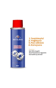 GENEL TEMİZLEYİCİ, YAĞLAYICI, PAS SÖKÜCÜ, KORUYUCU 200 ML SPREY