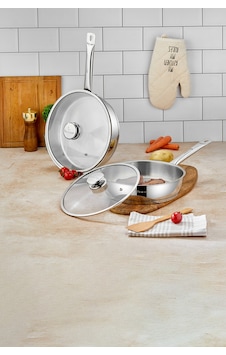 Polochef Paslanmaz Çelik Tava Seti 2'li Gümüş Polochef Paslanmaz Çelik Tava Seti 2'li Gümüş