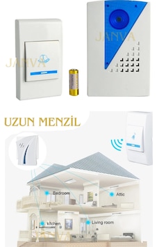 36 Melodi Lüks Uzaktan Kumandalı Kablosuz Kapı Zili 100 Metre Yeni Model Pil Tasarruf Modlu 36 Melodi Lüks Uzaktan Kumandalı Kablosuz Kapı Zili 100 Metre Yeni Model Pil Tasarruf Modlu