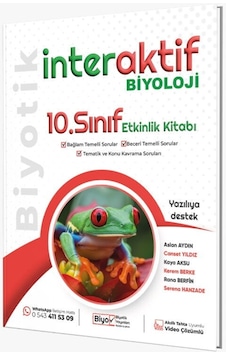 Biyotik Yayınları 10. Sınıf Biyoloji İnteraktif Etkinlik Kitabı Biyotik Yayınları 10. Sınıf Biyoloji İnteraktif Etkinlik Kitabı