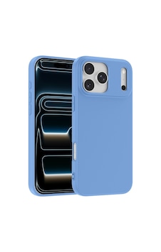 Apple İphone 17 Pro Kılıf Zore Lsr Lansman Kapak Açık Mavi