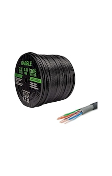 Gabble Cat6 Dış Ortam Kablo 0.57mm 305 Metre Çift Ceket