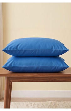 Saks Mavisi Ranforce %100 Pamuklu 2'li Yastık Kılıfı 50x70 Cm Mavi Saks Mavisi Ranforce %100 Pamuklu 2'li Yastık Kılıfı 50x70 Cm Mavi