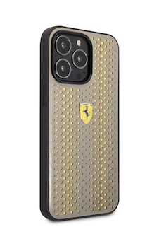 Apple iPhone Uyumlu 14 Pro Max Kılıf Ferrari Deri Sarı Noktalı Dizayn Kapak Apple iPhone Uyumlu 14 Pro Max Kılıf Ferrari Deri Sarı Noktalı Dizayn Kapak
