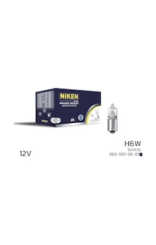 Niken 12v H6w Ampul Bax9s 10 Lu