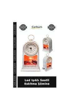 Led Işıklı Saatli Eskitme Şömine Nostalji Sevenlere Salon Süsü Doğum Günü Sürprizi Çok Renkli Led Işıklı Saatli Eskitme Şömine Nostalji Sevenlere Salon Süsü Doğum Günü Sürprizi Çok Renkli