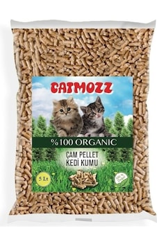 Catmozz Doğal Organik Çam Peleti Kedi Kumu 5 L Catmozz Doğal Organik Çam Peleti Kedi Kumu 5 L