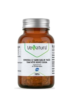 Venatura Omega 3 1600 Balık Yağı 30 Kapsül Venatura Omega 3 1600 Balık Yağı 30 Kapsül