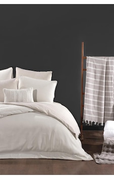 Lipa Lüks Comforter 13 Parça Çeyiz Seti Ekru Ekru