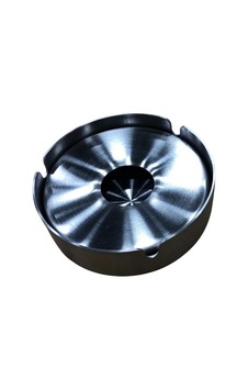 Tezel Tekli Büyük Üstü Kapalı Metal Küllük