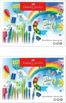 Faber-castell Karton Kapak Resim Defteri 25x35 Cm 15 Yaprak 5075400025 2'li Faber-castell Karton Kapak Resim Defteri 25x35 Cm 15 Yaprak 5075400025 2'li