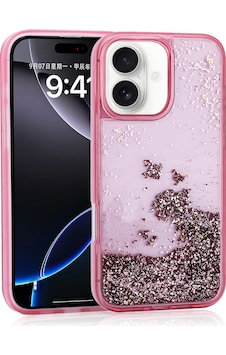 Apple, Uyumlu iPhone 16 Kılıf Sıvılı Simli Şeffaf Arka Yüzey Zore Keto Silikon Kapak Pembe Apple, Uyumlu iPhone 16 Kılıf Sıvılı Simli Şeffaf Arka Yüzey Zore Keto Silikon Kapak Pembe