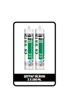Ceresit CS 25 Silikon Şeffaf 280 ML x 2 Adet Ceresit CS 25 Silikon Şeffaf 280 ML x 2 Adet