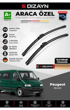 S-dizayn Peugeot Boxer Ön Cam Silecek Seti 1994-2006 Premium Araca Özel 55-55 Cm A+ Kalite Aocs-1794