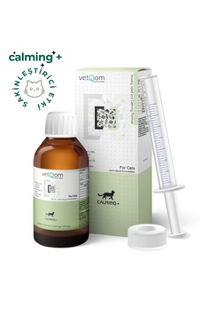 Vetqom Calming+ Kedi İçin Anti-stres, Yolculuk & Veteriner Korkusu Yatıştırıcı Damla