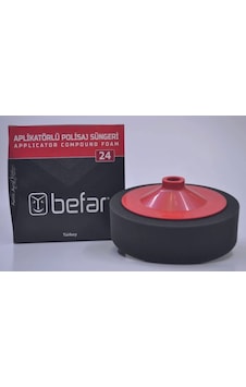 Befar Aplikatörlü Polisaj Süngeri Siyah 150x45mm O24032 Befar Aplikatörlü Polisaj Süngeri Siyah 150x45mm O24032