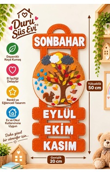 Mevsimler Panosu Keçeden Hazır Mevsim Şeridi Panosu Okulöncesi İlkokul