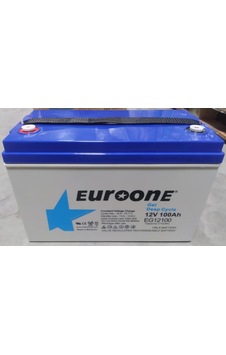 Ayt Euroone Eg12100 12 Volt 100 Amper Deep Cycle Jel Akü Yeni Tarihli Taze Akü