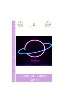Gecelambası Dekoratif Modern Gece Lambası Hediye Usb Pilli Şık Estetik Neon Işıklı Satürn Lamba Çok Renkli Gecelambası Dekoratif Modern Gece Lambası Hediye Usb Pilli Şık Estetik Neon Işıklı Satürn Lamba Çok Renkli