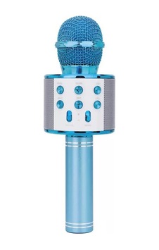 Ws-858 Karaoke Mikrofon Aux Usb Ve Sd Kart Girişli Bluetooth Hoparlör Mavi Ws-858 Karaoke Mikrofon Aux Usb Ve Sd Kart Girişli Bluetooth Hoparlör Mavi