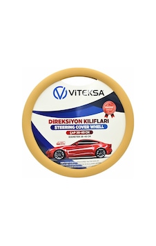 Lüks Kokusuz Silikon Direksiyon Kılıfı Bej