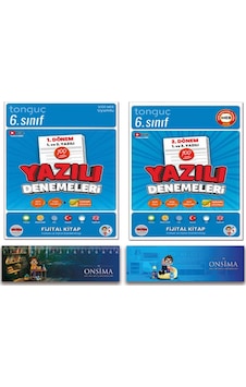 Tonguç Akademi 6. Sınıf Yazılı Denemeleri Tüm Dersler 1. Ve 2. Dönem Set 2 Kitap