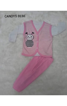 Candys Bebe KIZ BEBEK İKİ RENK TAKIM Çok Renkli Candys Bebe KIZ BEBEK İKİ RENK TAKIM Çok Renkli