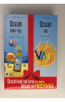Ocean Balık Yağı Şurup Portakal Aromalı 150 Ml+ Ocean Vm Şurup 150 Ml Ocean Balık Yağı Şurup Portakal Aromalı 150 Ml+ Ocean Vm Şurup 150 Ml