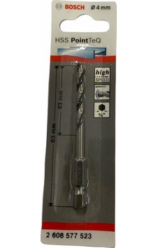Bosch Point Teq Altıgen Şaftlı Hss Matkap Ucu 4 Mm Bosch Point Teq Altıgen Şaftlı Hss Matkap Ucu 4 Mm