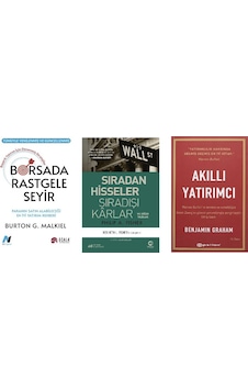 Borsada Rasgele Seyır + Sıradan Hısseler Sıra Dısı Karlar + Akıllı Yatırımcı 3 Set