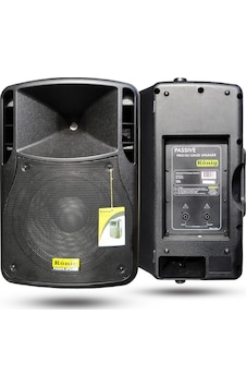 König K-1512 12 Inc 600W 2 Yollu Pasif Siyah Kabin König K-1512 12 Inc 600W 2 Yollu Pasif Siyah Kabin