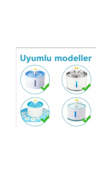 Lexroo Auvc 2.4l Papatya Su Sebili Uyumlu Yedek Filtre 3'lü Paket, 127x38x5mm, Beyaz Standart Lexroo Auvc 2.4l Papatya Su Sebili Uyumlu Yedek Filtre 3'lü Paket, 127x38x5mm, Beyaz Standart