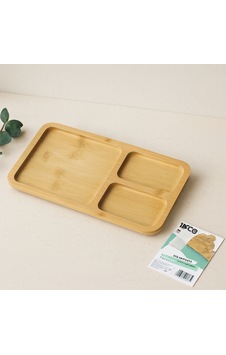 3 Bölmeli Dikdörtgen Bambu Servis Tepsisi 24.8x13.8x1.4 Cm Çr 3 Bölmeli Dikdörtgen Bambu Servis Tepsisi 24.8x13.8x1.4 Cm Çr