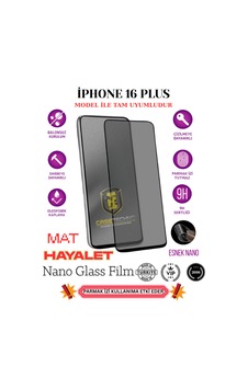 İphone 16 Plus Tam Uyumlu Mat Privacy Esnek Nano Ekran Koruyucu Film İphone 16 Plus Tam Uyumlu Mat Privacy Esnek Nano Ekran Koruyucu Film