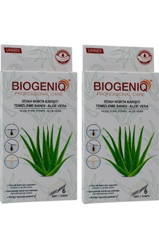 Biogeniq Aloe Veralı Siyah Nokta Temizleme Bandı 2 x 6'lı Biogeniq Aloe Veralı Siyah Nokta Temizleme Bandı 2 x 6'lı