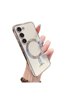 Samsung Galaxy Uyumlu S24 Kılıf Magsafe Kamera Lensli Korumalı Şeffaf Silikon Kapak Samsung Galaxy Uyumlu S24 Kılıf Magsafe Kamera Lensli Korumalı Şeffaf Silikon Kapak
