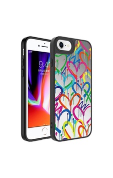 Apple Uyumlu iPhone SE 2022 Kılıf Aynalı Desenli Kamera Korumalı Parlak Mirror Kapak Apple Uyumlu iPhone SE 2022 Kılıf Aynalı Desenli Kamera Korumalı Parlak Mirror Kapak