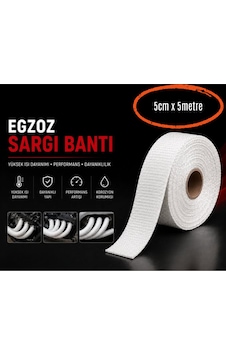 Egzoz Sargı Bandı Yanmaz Sargı Keçesi 5 Metre Beyaz Egzoz Sargı Bandı Yanmaz Sargı Keçesi 5 Metre Beyaz