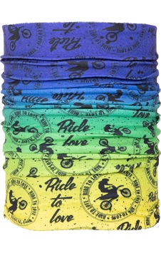 Ride To Love Sarı Mavi Yeşil Motosikletli Dikişsiz Bandana Ride To Love Sarı Mavi Yeşil Motosikletli Dikişsiz Bandana