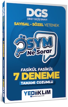 Yediiklim Yayınları 2027 Ösym Ne Sorar Dgs Sayısal Sözel Yetenek Tamamı Çözümlü Fasikül Fasikül 7 Deneme Yediiklim Yayınları 2027 Ösym Ne Sorar Dgs Sayısal Sözel Yetenek Tamamı Çözümlü Fasikül Fasikül 7 Deneme