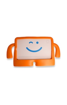 iPad Uyumlu Mini 5 Kılıf Karakter Tablet Silikon - Turuncu iPad Uyumlu Mini 5 Kılıf Karakter Tablet Silikon - Turuncu