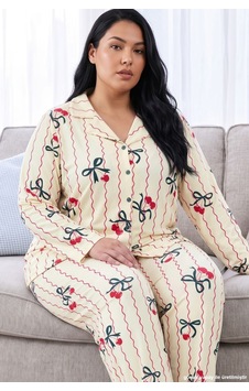 Siyah İnci Sarı Desenli Termal Kumaşlı Ultra Soft Yumuşak Büyük Beden Battal Boy Düğmeli Örme Pijama Takımı 26226534 Siyah İnci Sarı Desenli Termal Kumaşlı Ultra Soft Yumuşak Büyük Beden Battal Boy Düğmeli Örme Pijama Takımı 26226534