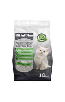 Kittymax Aloe Vera Kokulu İnce Topaklaşan Bentonit Kedi Kumu 10 L Kittymax Aloe Vera Kokulu İnce Topaklaşan Bentonit Kedi Kumu 10 L