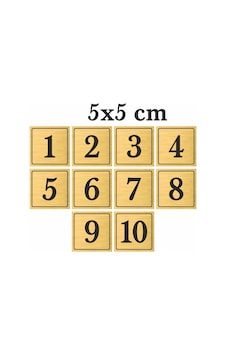 Metal Kapı Masa Dolap Numarası, Posta Kutusu Numarası 5x5 Cm 1 -10 Altın Metal Kapı Masa Dolap Numarası, Posta Kutusu Numarası 5x5 Cm 1 -10 Altın