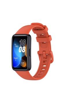 Huawei Band 8 Uyumlu Klasik Omsy Kordon-turuncu Huawei Band 8 Uyumlu Klasik Omsy Kordon-turuncu