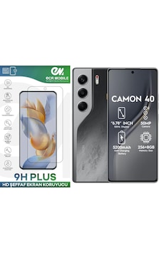 Tecno Camon 40 İle Uyumlu Şeffaf Esnek Nano Cam Ekran Koruyucu Tecno Camon 40 İle Uyumlu Şeffaf Esnek Nano Cam Ekran Koruyucu